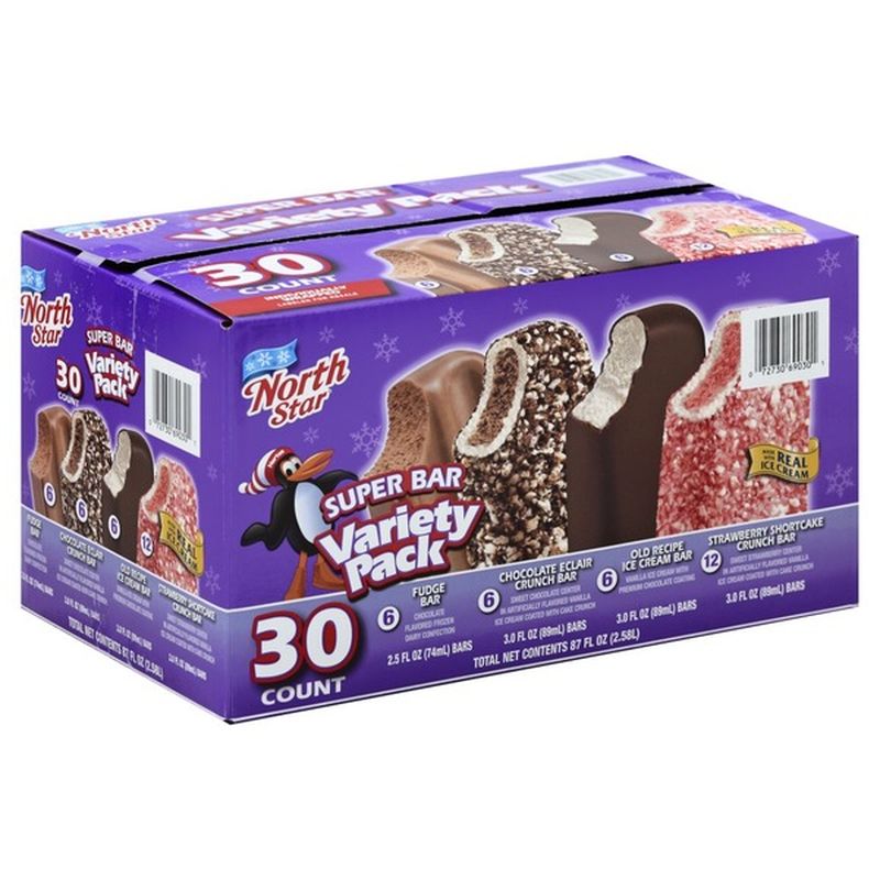 Northstar North Star Super Bar, Assorted, Variety Pack, Box (30 each