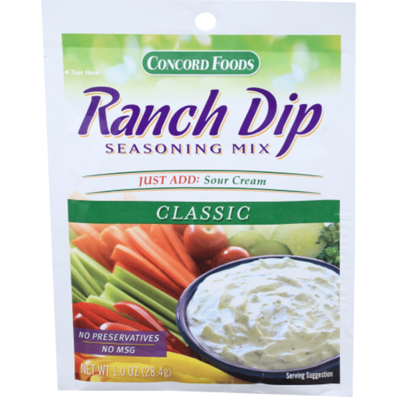Concord Foods Ranch Dip Seasoning Mix (each) Instacart