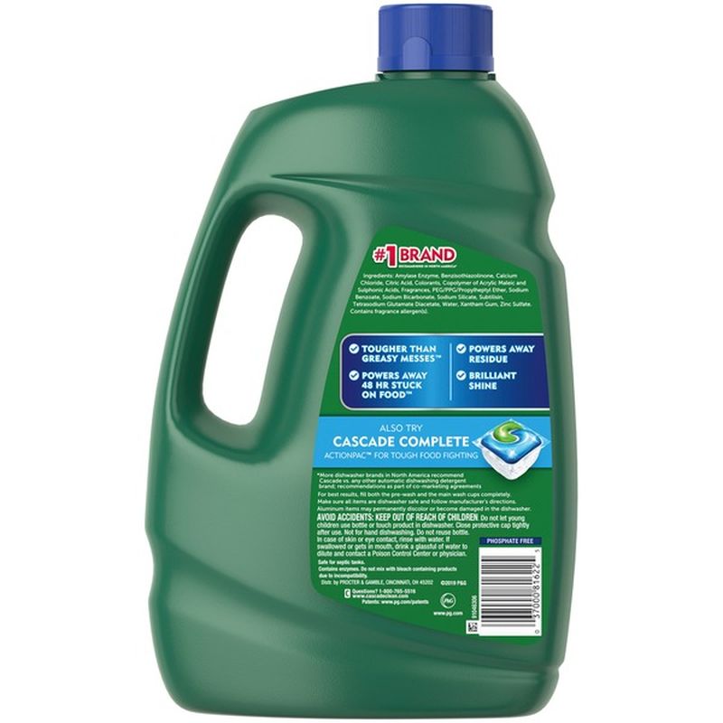Cascade Advanced Power Gel Dishwasher Detergent, Fresh (125 fl oz) from