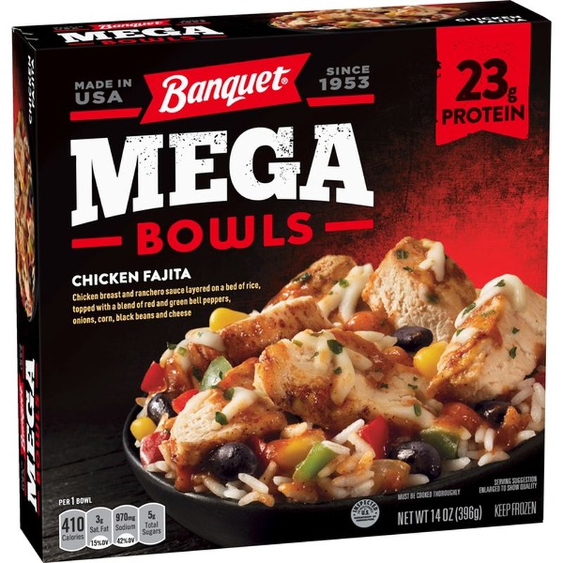 Banquet Mega Bowl Chicken Fajita (14 oz) Instacart