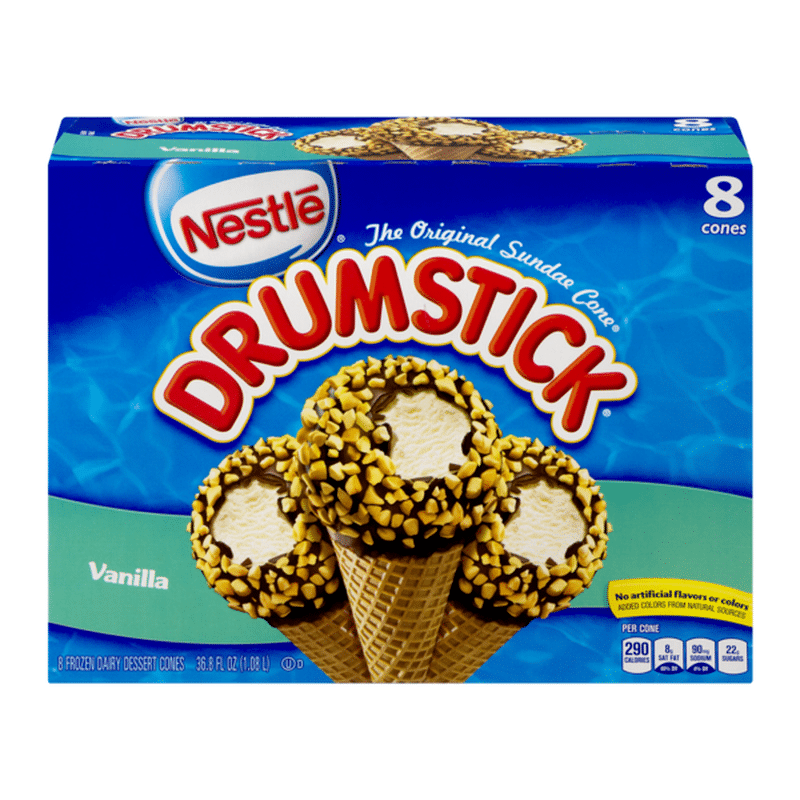 vanilla drumstick ice cream