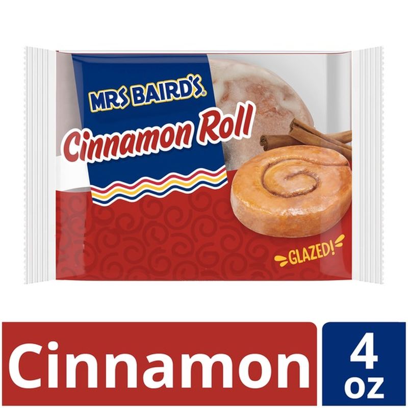 Mrs. Baird's Glazed Cinnamon Roll (4 oz) Instacart