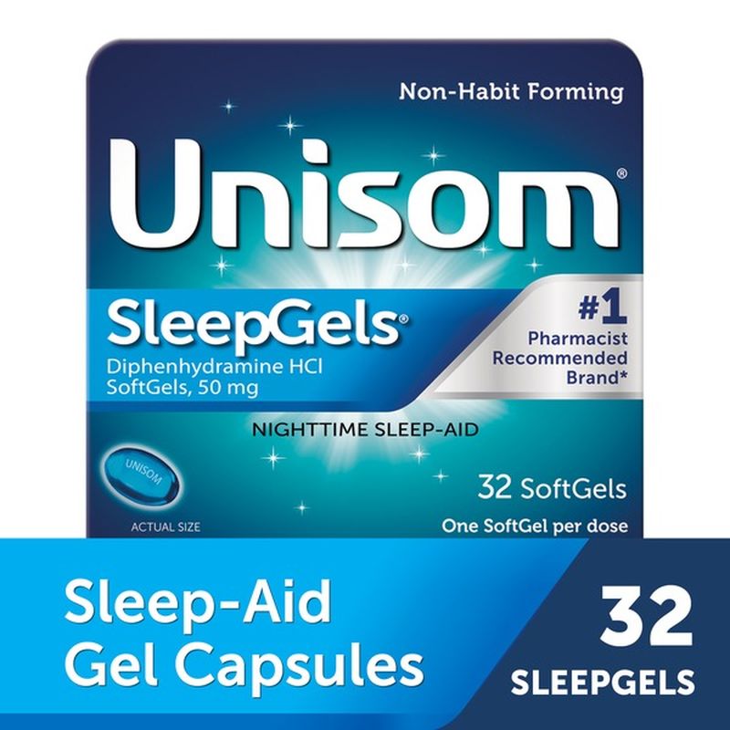 Unisom Nighttime SleepAid, 50 mg, SoftGels (32 ct) from Walmart