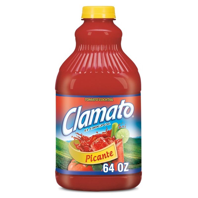 Clamato Picante Tomato Cocktail Juice (64 fl oz) - Instacart