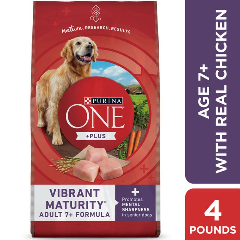 Purina ONE High Protein Senior Dry Dog Food, +Plus Vibrant Maturity