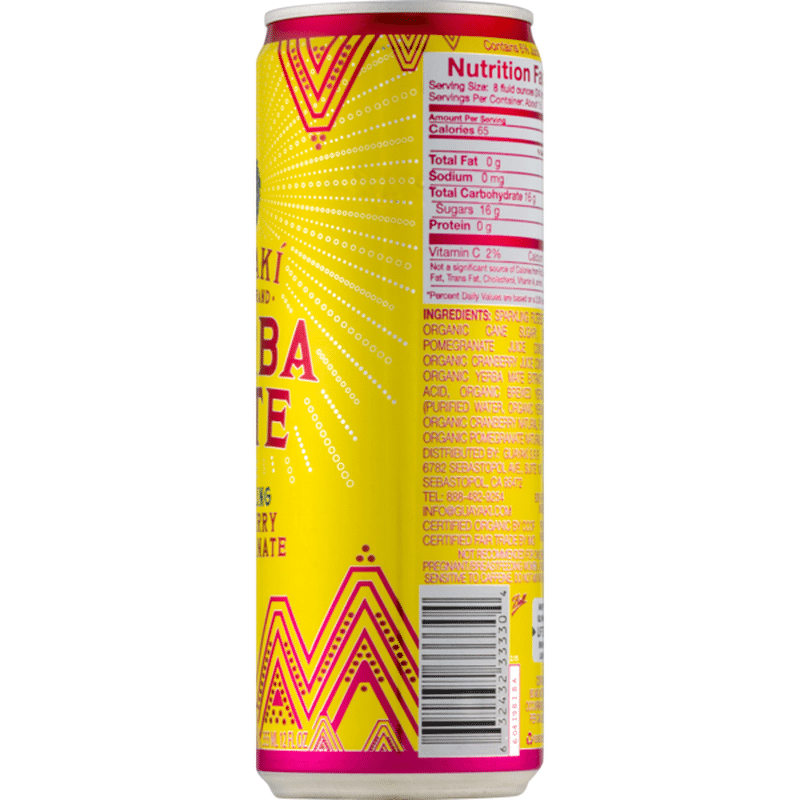 Guayaki Yerba Mate Sparkling Cranberry Pomegranate (12 oz) from Sprouts