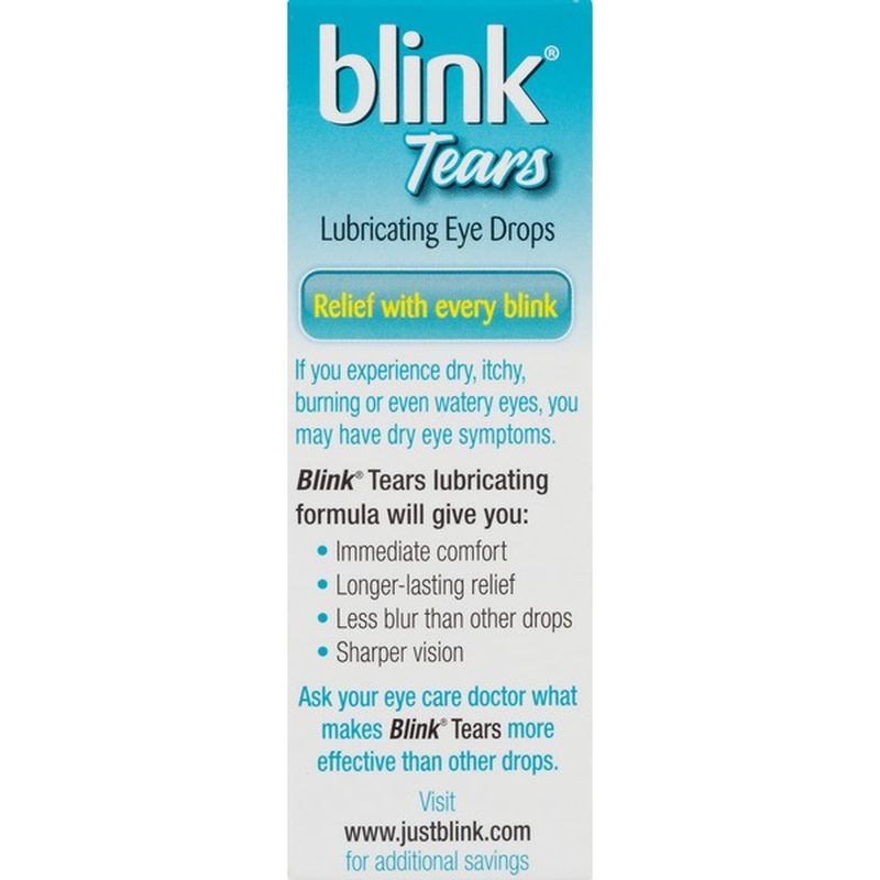Blink Eye Drops, Lubricating, MildModerate Dry Eye (0.5 fl oz) Instacart