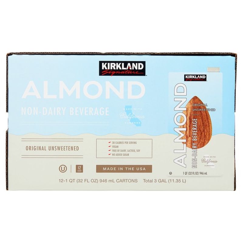 Kirkland Signature Almond Milk, 12 x 32 oz (32 fl oz) Delivery or