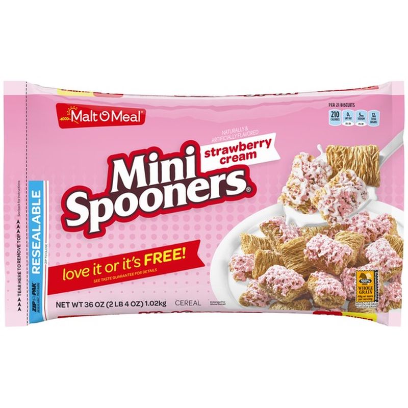 Malt-O-Meal Frosted Mini Spooners Strawberry Cream (36 oz) - Instacart