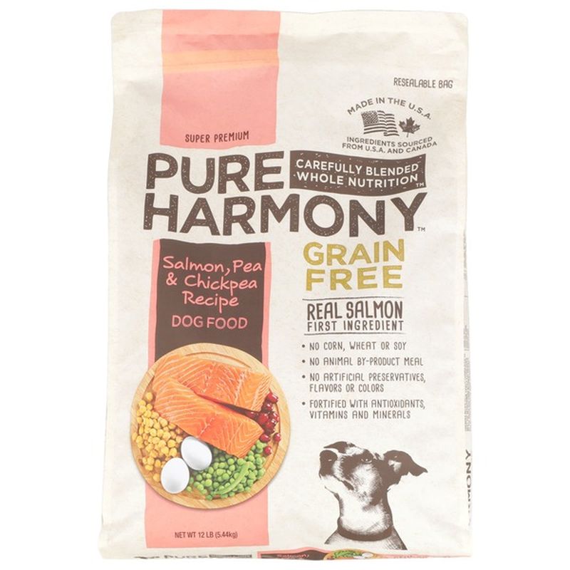Pure Harmony Grain Free Salmon, Pea & Chickpea Recipe Dog Food (12 lb