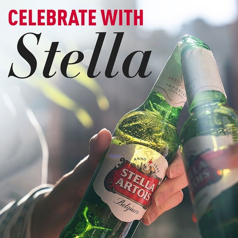 Stella Artois Lager Beer Bottles (11.2 fl oz) Instacart