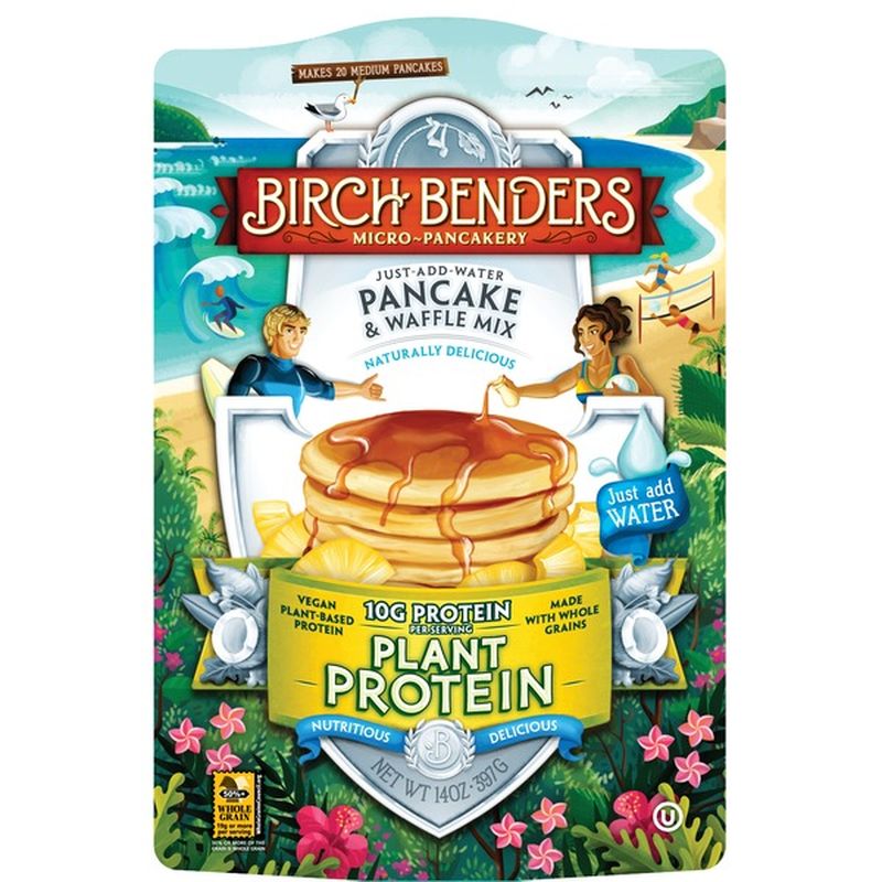 Birch Benders Pancake & Waffle Mix, Plant Protein (14 oz