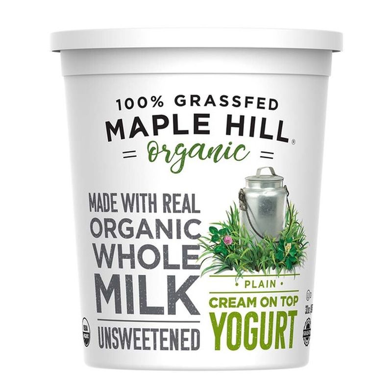 Maple Hill Creamery 100 GrassFed Cows Whole Milk Yogurt Plain (32 oz