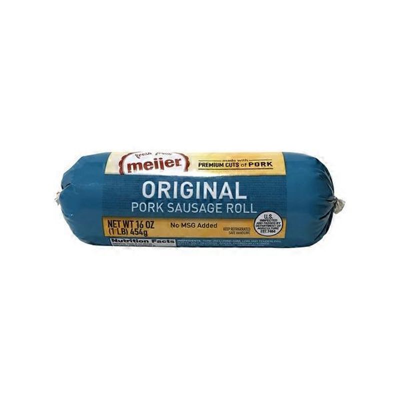 Meijer Regular pork sausage roll (16 oz) Instacart
