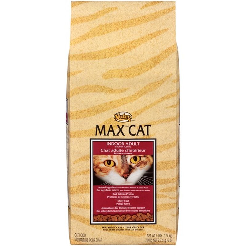 Nutro Max Cat Indoor Adult Salmon Flavor Cat Food (6 lb) Instacart