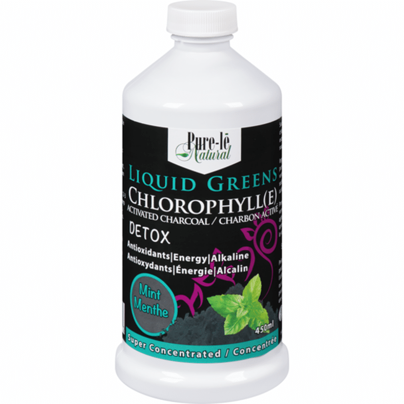 Pure Le Natural Mint Liquid Greens Chlorophyll With Activated Charcoal