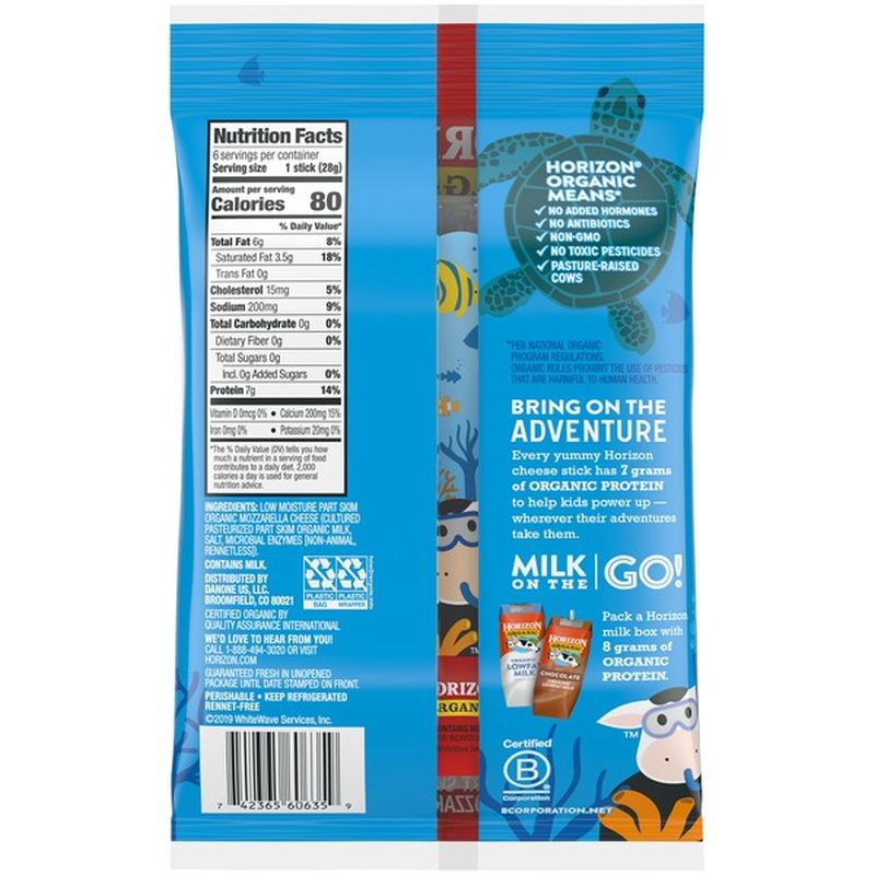 Horizon String Cheese Nutritional Information | Besto Blog
