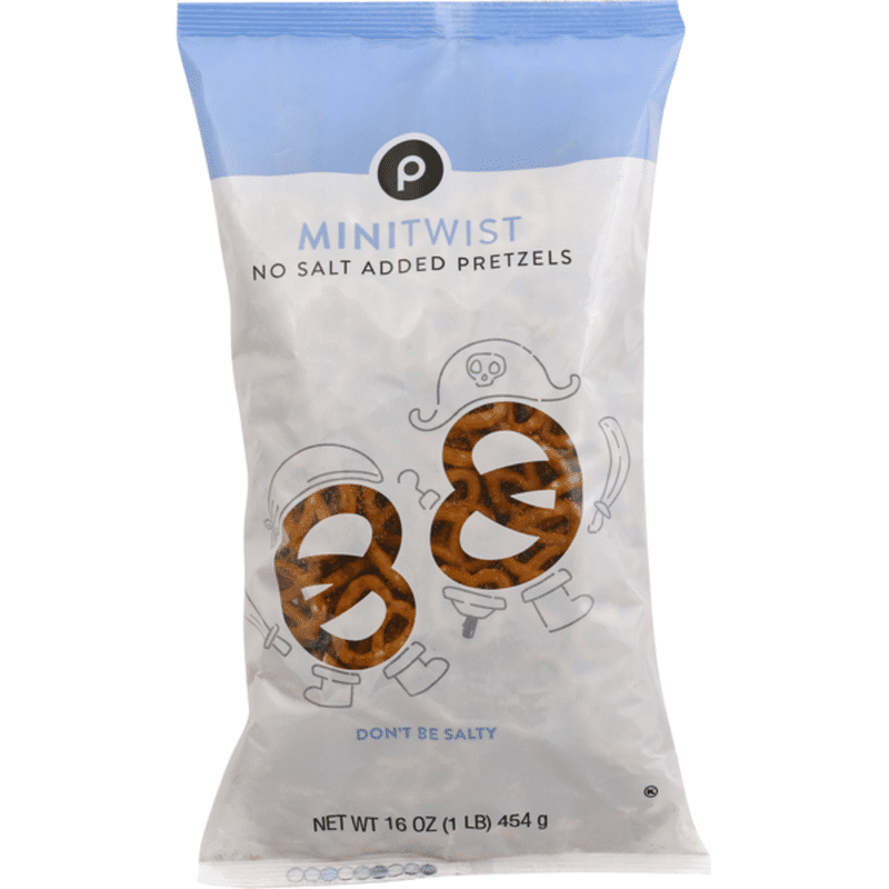 Publix Pretzels, No Salt Added, Minitwist (16 oz) Instacart