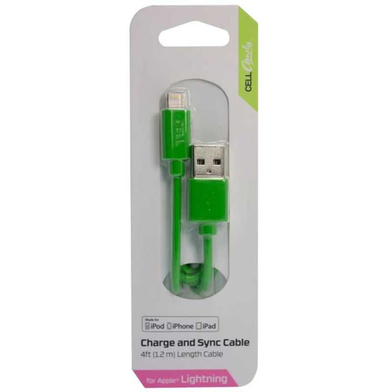 CellCandy 4' Green Charge & Sync Cable