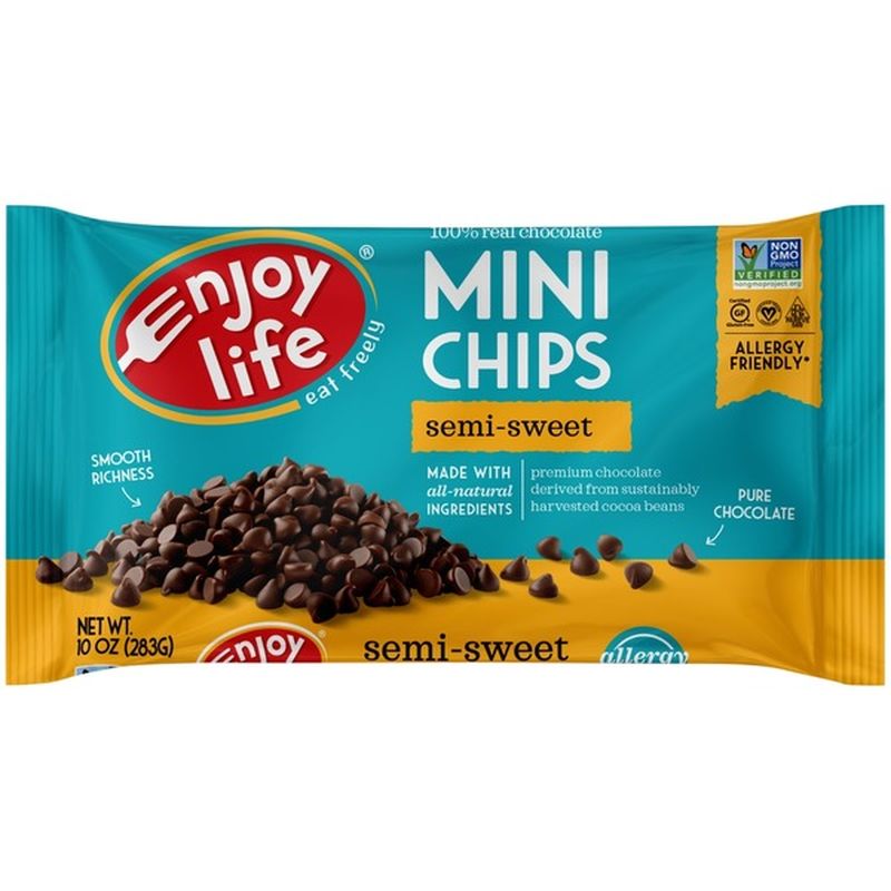 Enjoy Life Gluten Free, Allergy Friendly Semi-Sweet Mini Chocolate ...