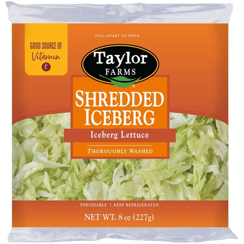 Taylor Farms Shredded Iceberg Lettuce (8 oz bag) Instacart