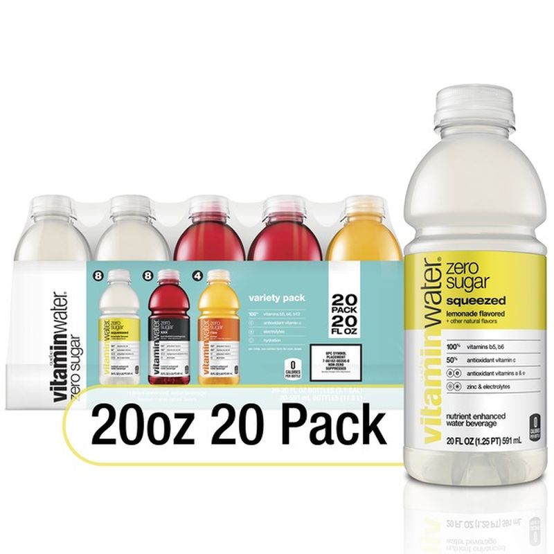 Glaceau Vitaminwater Zero Variety Pack Nutrient Enhanced Water W ...