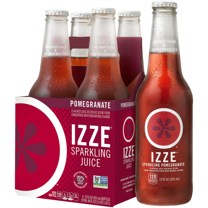 Izze Pomegranate Flavored Beverage (12 fl oz) Instacart