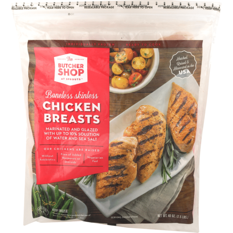 The Butcher Shop Frozen Boneless Chicken Breasts
