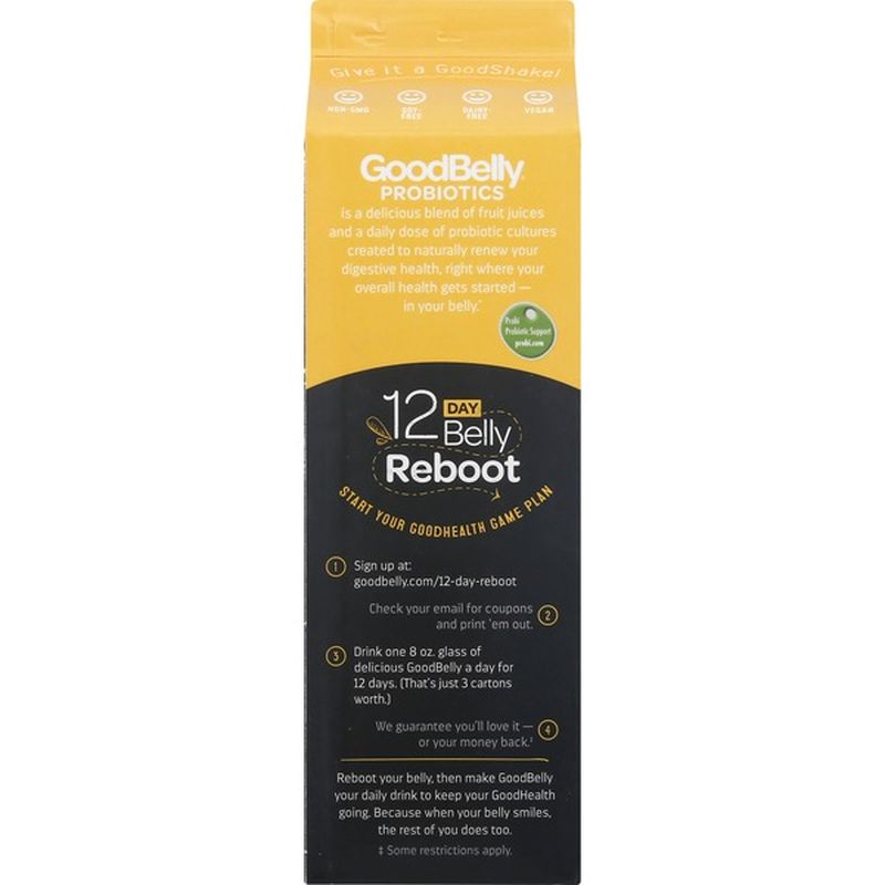 GoodBelly Juice Drink, Mango Flavor (32 fl oz) from Sprouts Farmers