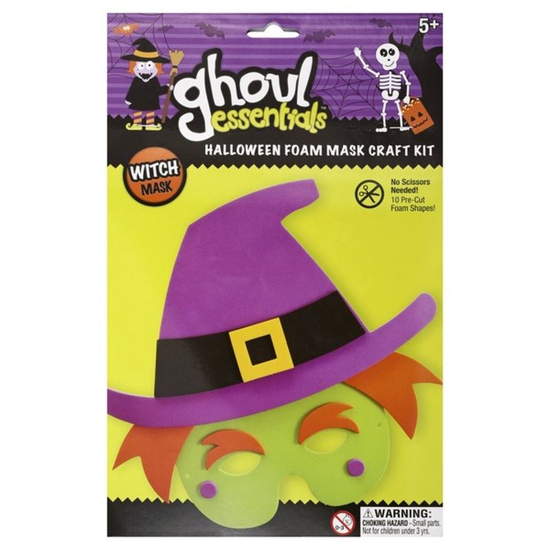 Ghoul Essentials Foam Mask Craft Kit Halloween Witch Mask 1 Each Instacart