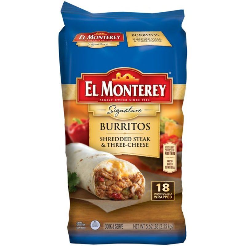 El Monterey Steak & Cheese Burrito, 18 ct