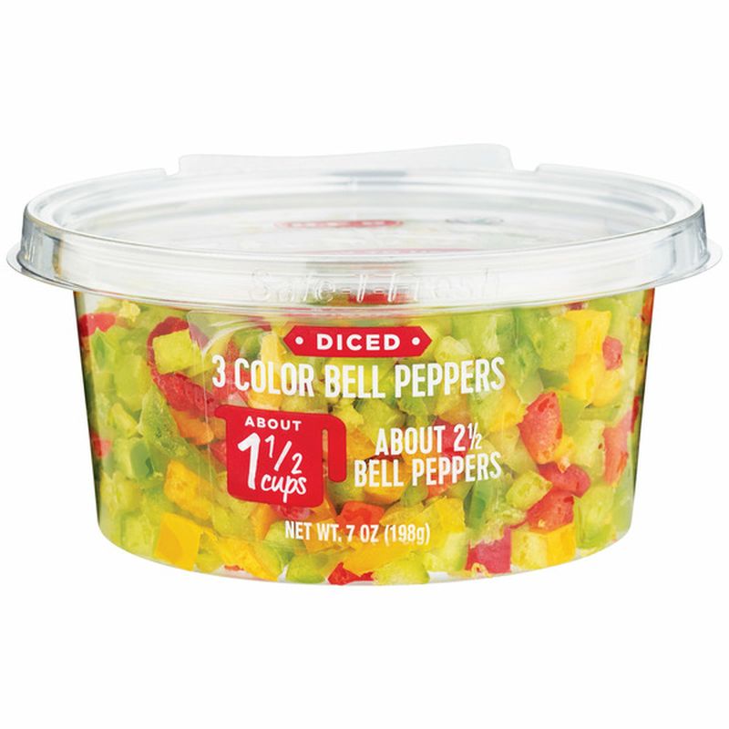 H-E-B Diced Bell Pepper 3 Color