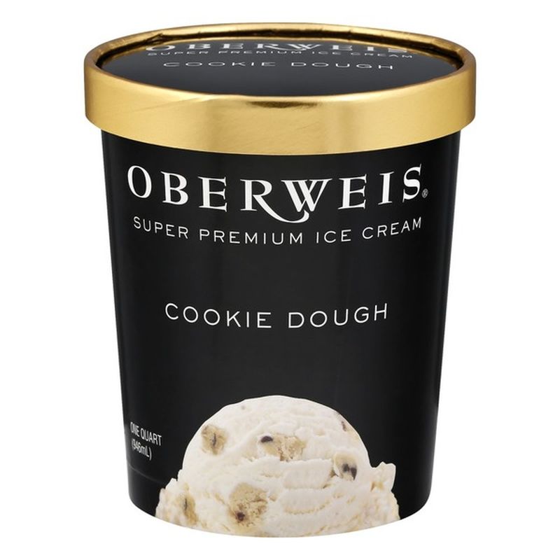 Oberweis Dairy Ice Cream, Super Premium, Cookie Dough (1 qt) Instacart