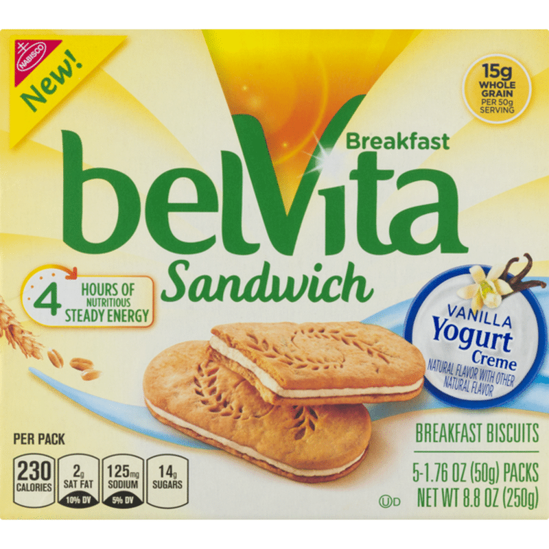 BelVita belVita Breakfast Sandwich Vanilla Yogurt Creme (8.8 oz
