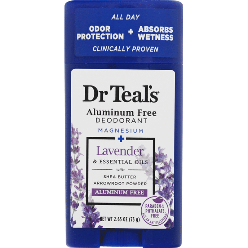Dr. Teal's Deodorant, Aluminum Free, Lavender (2.65 oz) Instacart