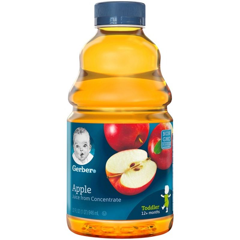 gerber apple juice solid substance
