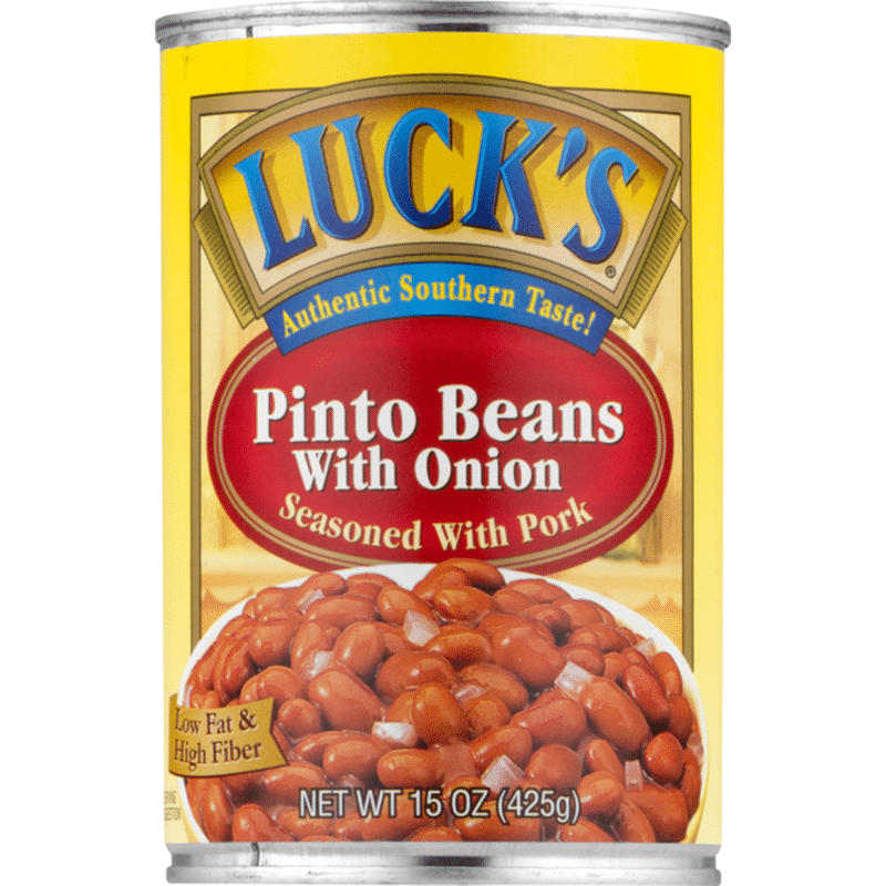 Luck's Pinto Beans With Onion Seasoned with Pork (15 oz) Instacart