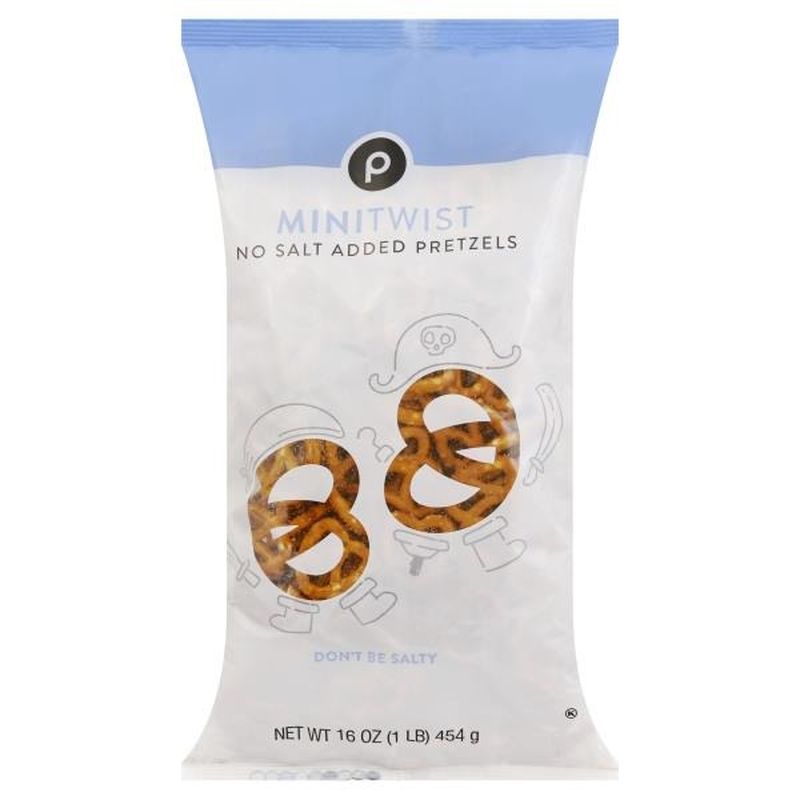 Publix Pretzels, No Salt Added, Mini Twist