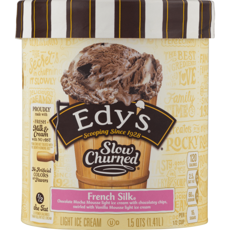 Edy'S/Dreyer'S SLOW CHURNED French Silk Light Ice Cream (1.5 qt