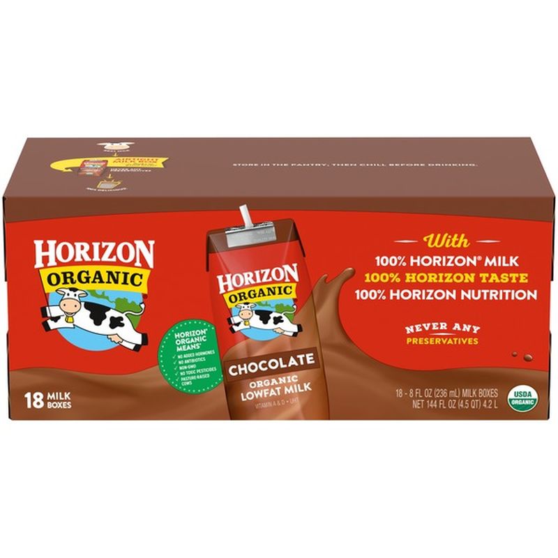 Horizon Organic Chocolate Lowfat Milk (8 fl oz) from Costco - Instacart