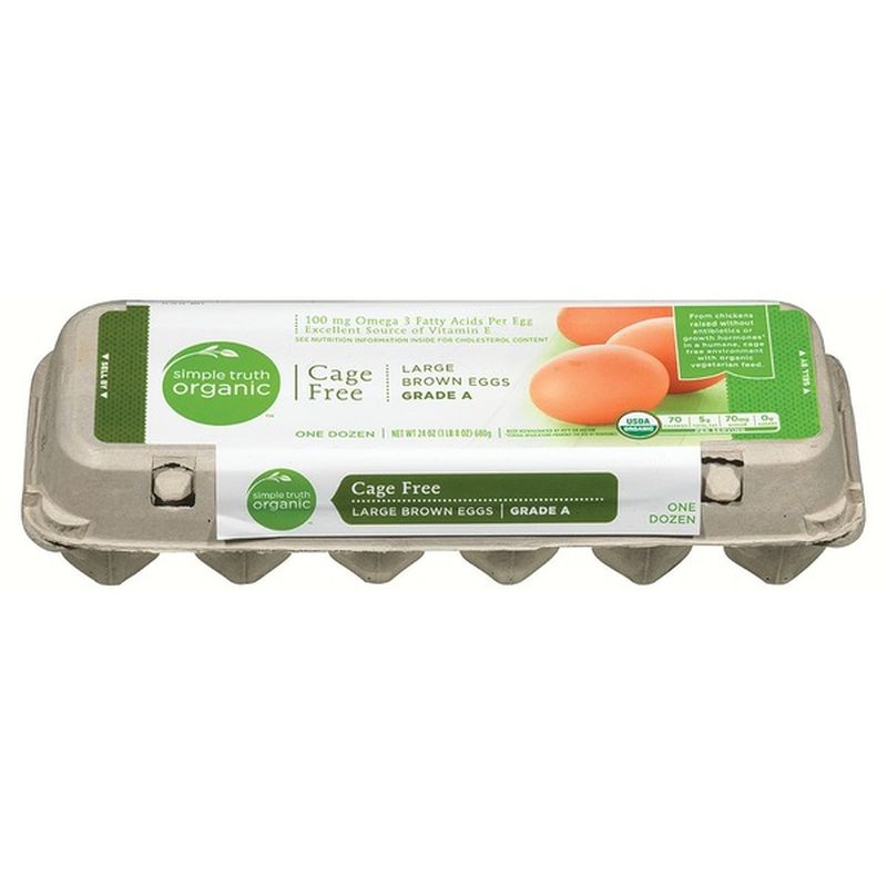 Simple Truth Organic Large Brown Eggs (12 ct) Instacart