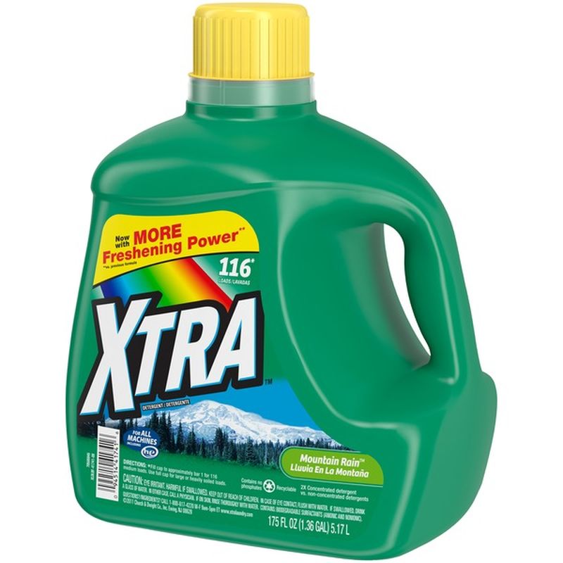Xtra Mountain Rain Concentrated Laundry Detergent (175 oz) Instacart