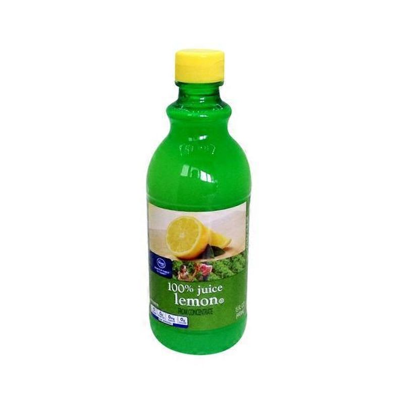 Kroger 100 Lemon Juice, Lemon (15 fl oz) Instacart