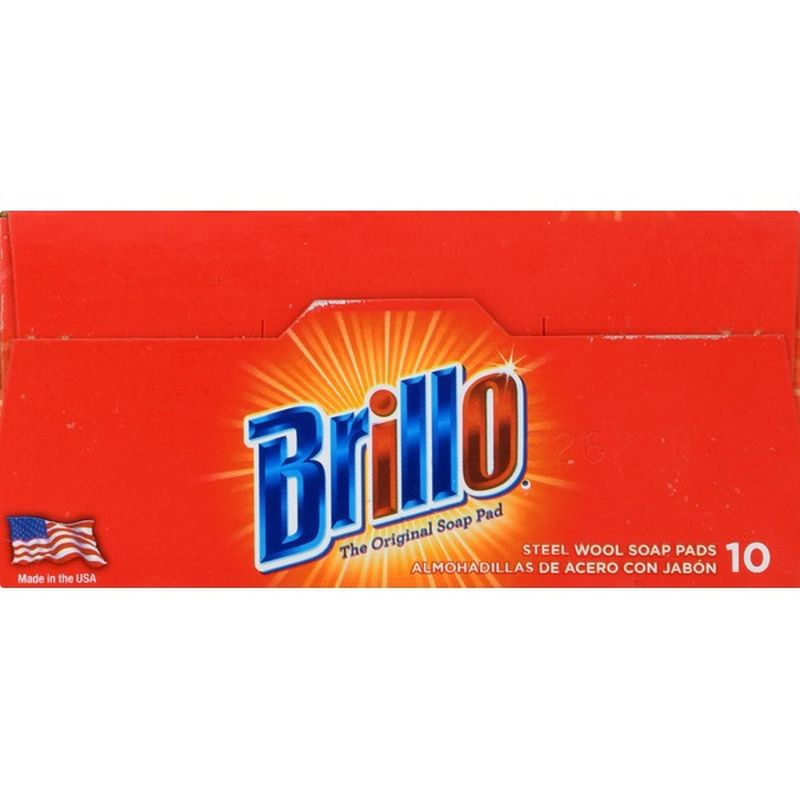 Brillo Soap Pads, Steel Wool (10 each) from Tops Markets Instacart