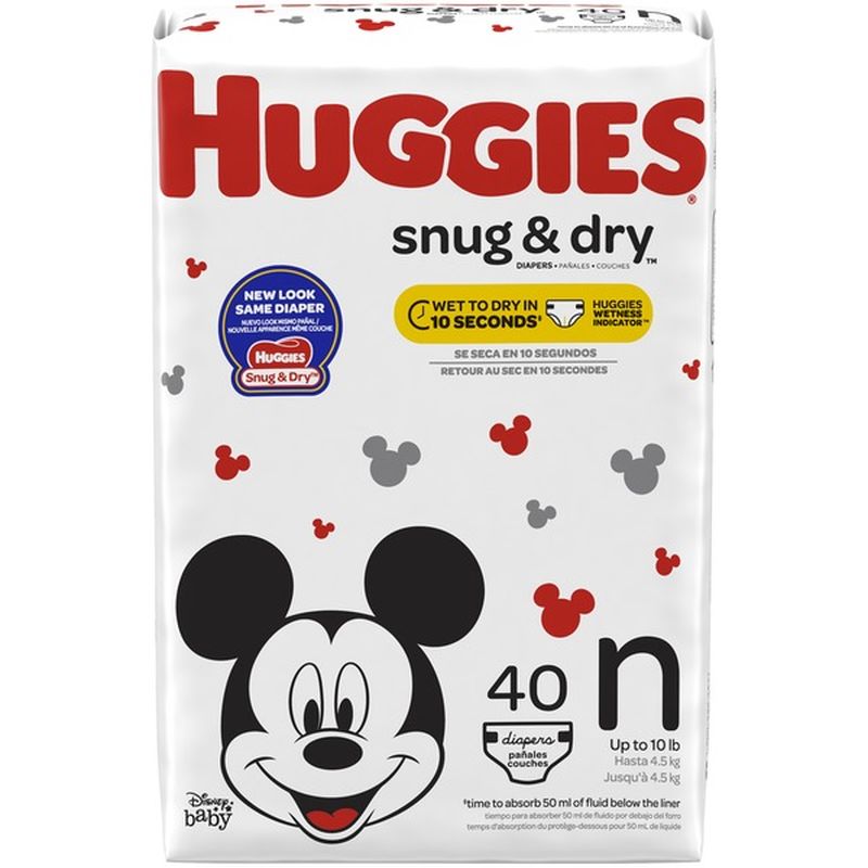huggies snug and dry size newborn