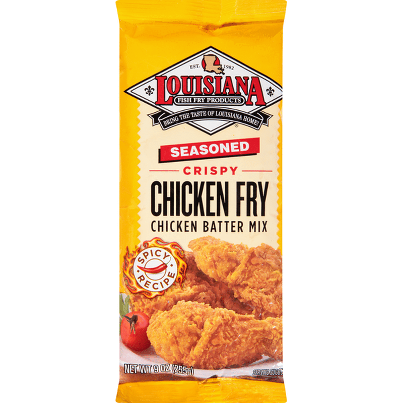 Louisiana Fish Fry Products Chicken Batter Mix, Chicken Fry, Seasoned