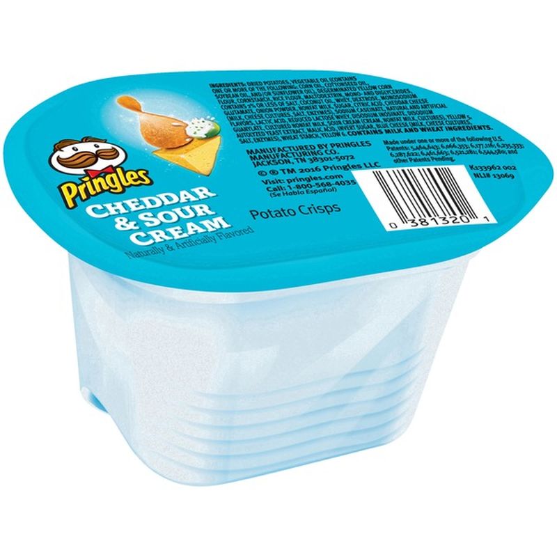 Pringles Crisps Snack Stacks Sour Cream & Cheddar .74oz (0.74 oz ...