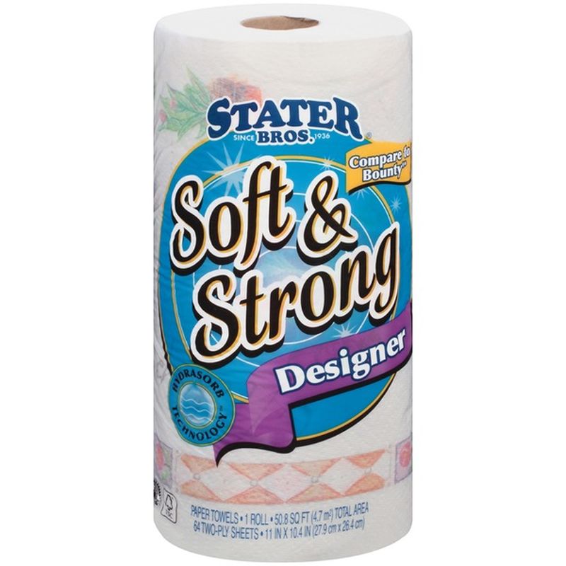 Stater Bros Soft & Strong Designer Paper Towels (5.8 sq ft) Instacart