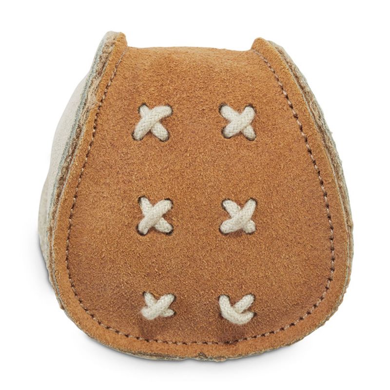 Leaps & Bounds Small Leather Ball Dog Toy