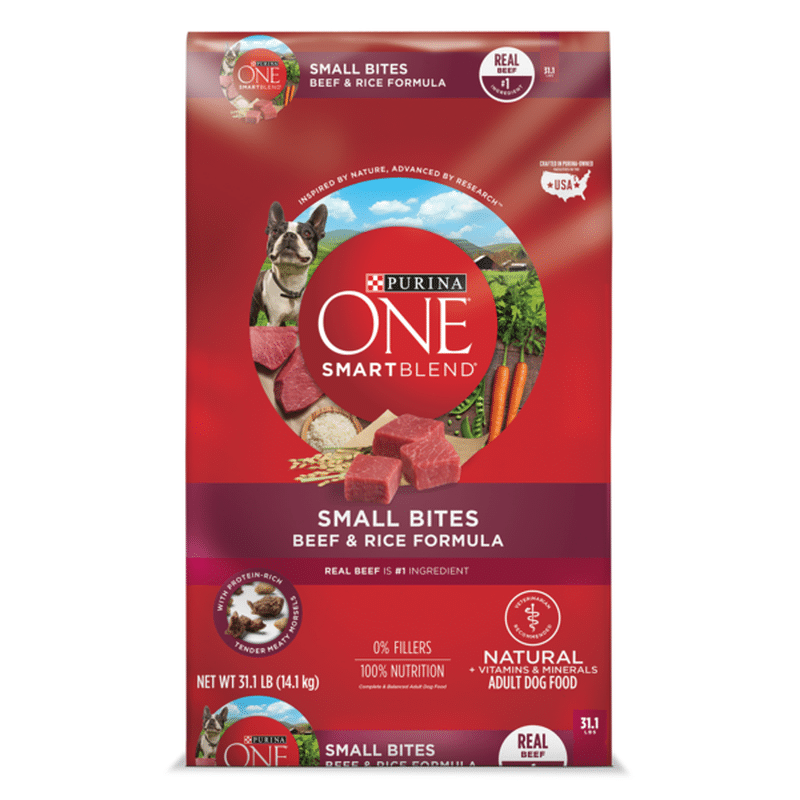 purina one small bites beef and rice